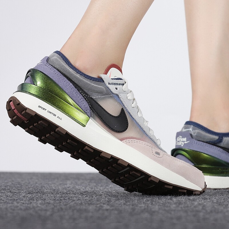 nike耐克女鞋 waffle racer 2x运动休闲跑步鞋ck6647-001 dc3579-100