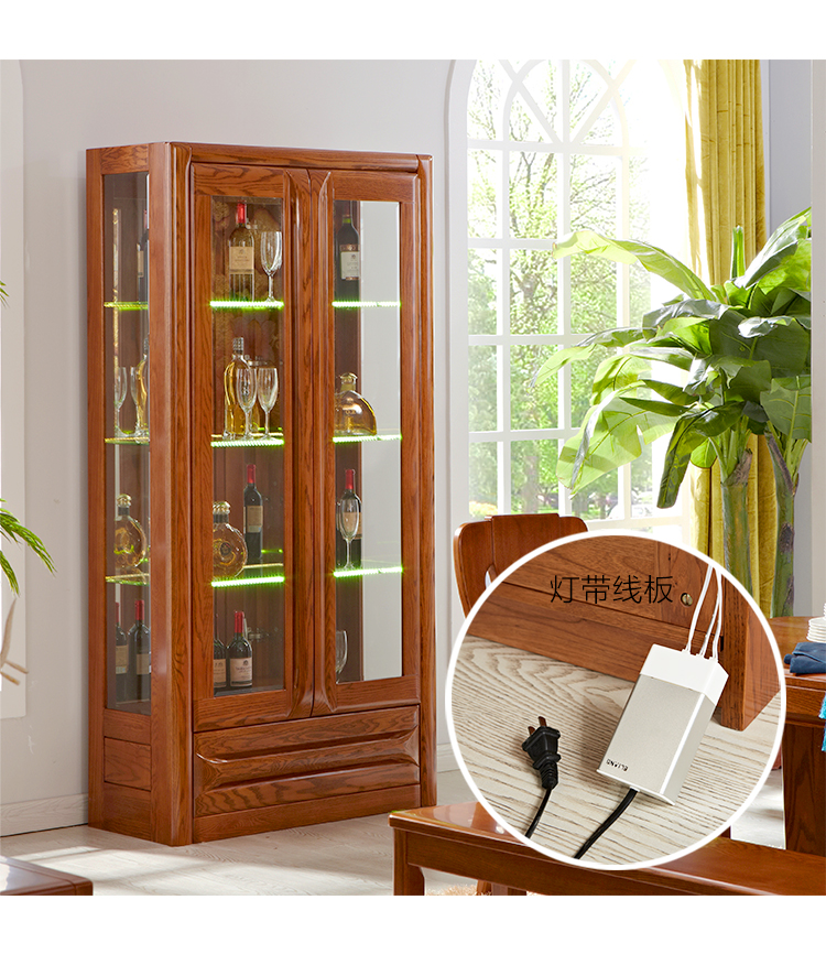 酒柜实木两门酒柜北美红橡木3372 酒柜 72 酒柜【图片 价格 品牌 报价