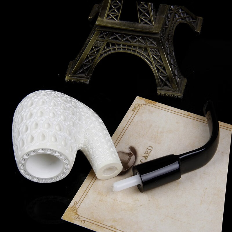 海泡石烟斗大师系列 大烟斗烟斗海泡石烟斗土耳其进口收藏级弯式直式