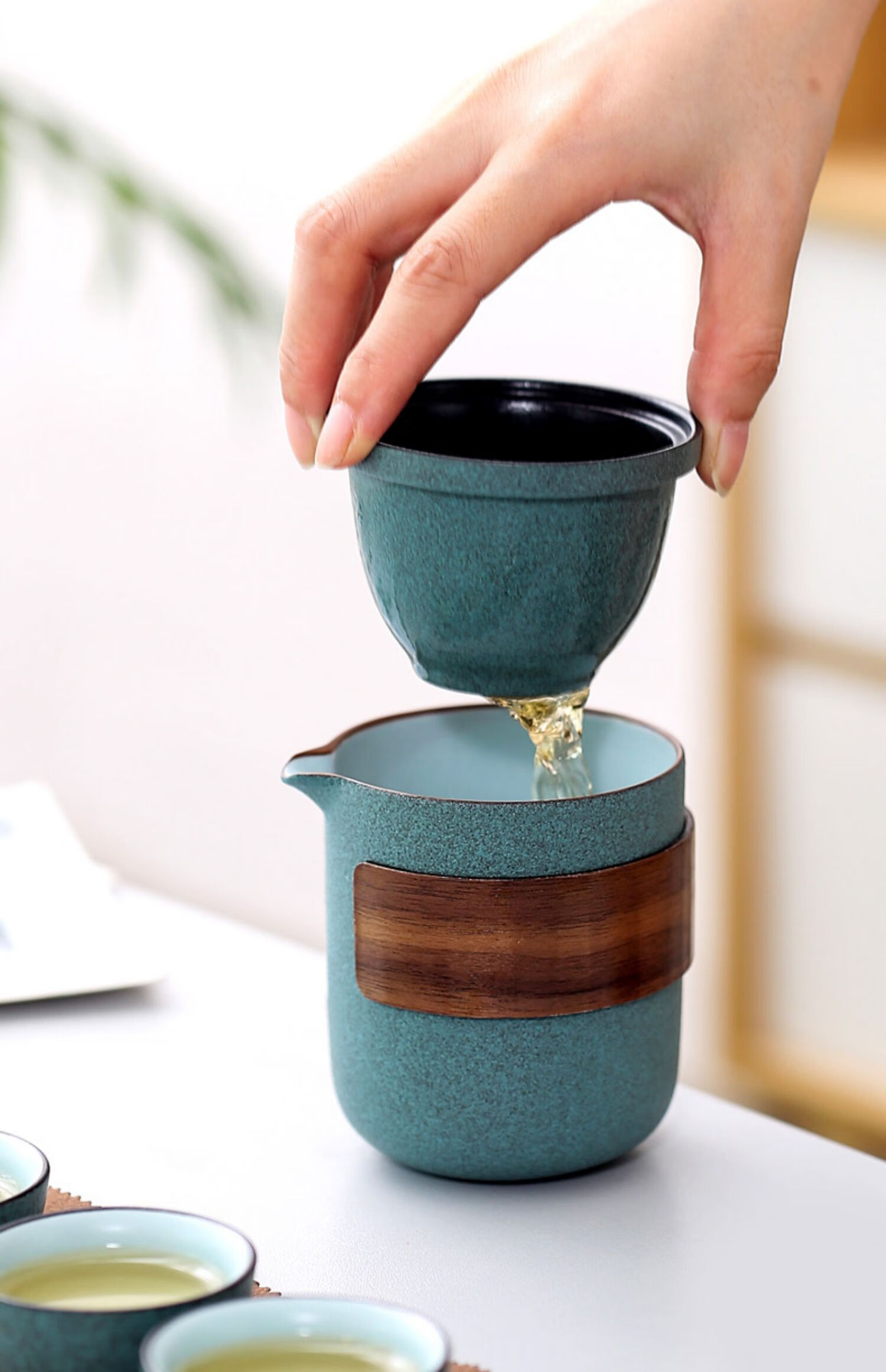 便携式旅行茶具小套装一壶二四杯户外简易旅游包功夫泡茶壶快客杯素言