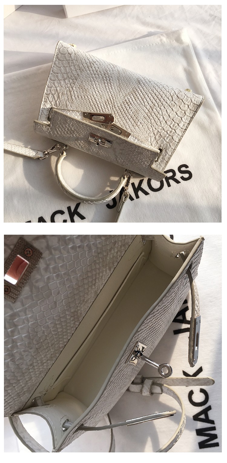 ckcherose keith真皮质感凯莉包包女夏2022新款潮斜挎小包 6 专柜礼盒