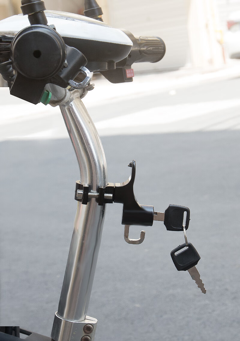 电动车挂钩前置通用多功能挂钩锁电瓶踏板车免打孔置物头盔锁神器 鹰