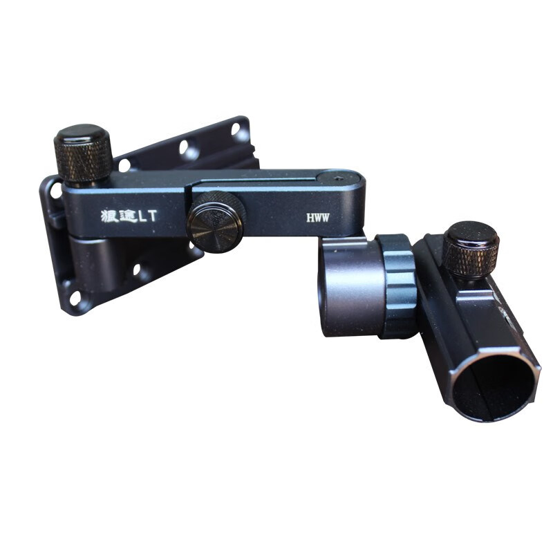 亿括(yikuo) 钓箱配件狼途002五件套万向炮台架左右手通用拐角炮台