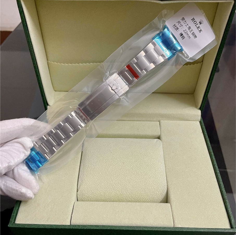 适配劳力士鬼王表带适配海使型126660表链904l钢带不锈钢原厂22mm下单