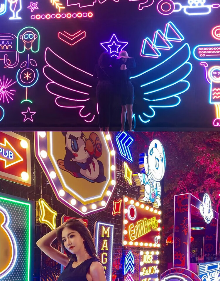 禧斯顿 602022新款烧烤霓虹灯 霓虹灯发光字12v灯带led广告牌酒吧网