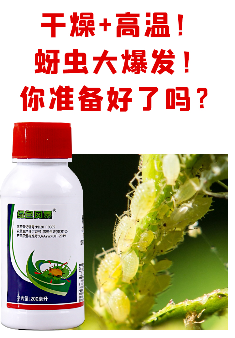 抗性蚜虫专用药粘虫腻虫农药杀虫剂桃树药果树蔬菜花卉 2000ml【图片