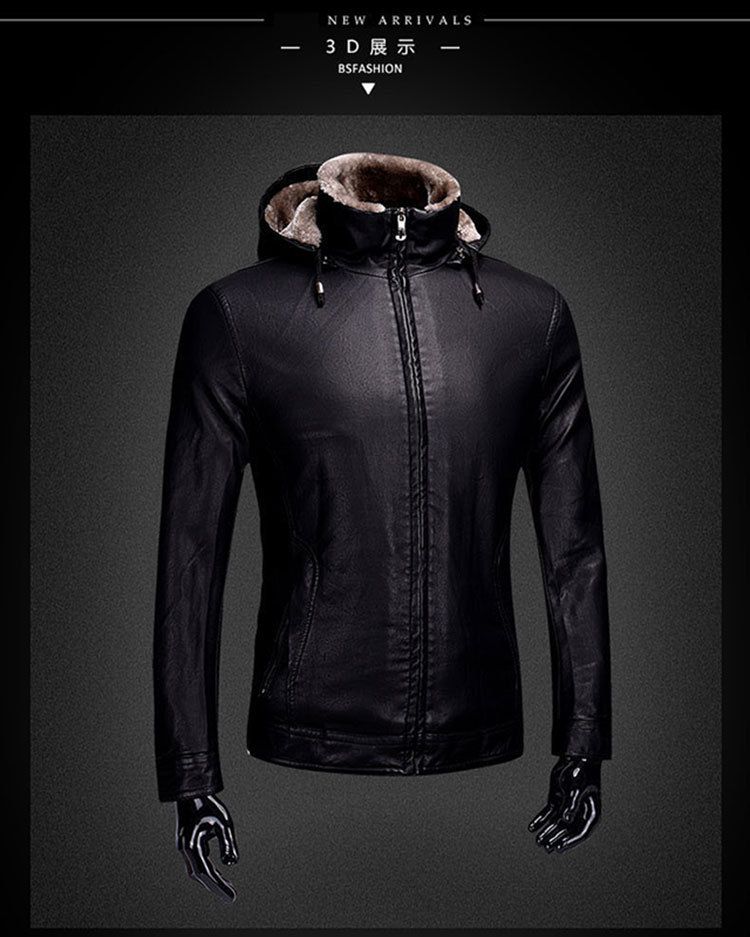 65啄木鸟骑行机车服摩托车皮夹克男士皮衣皮裤套装男工作加绒加厚一