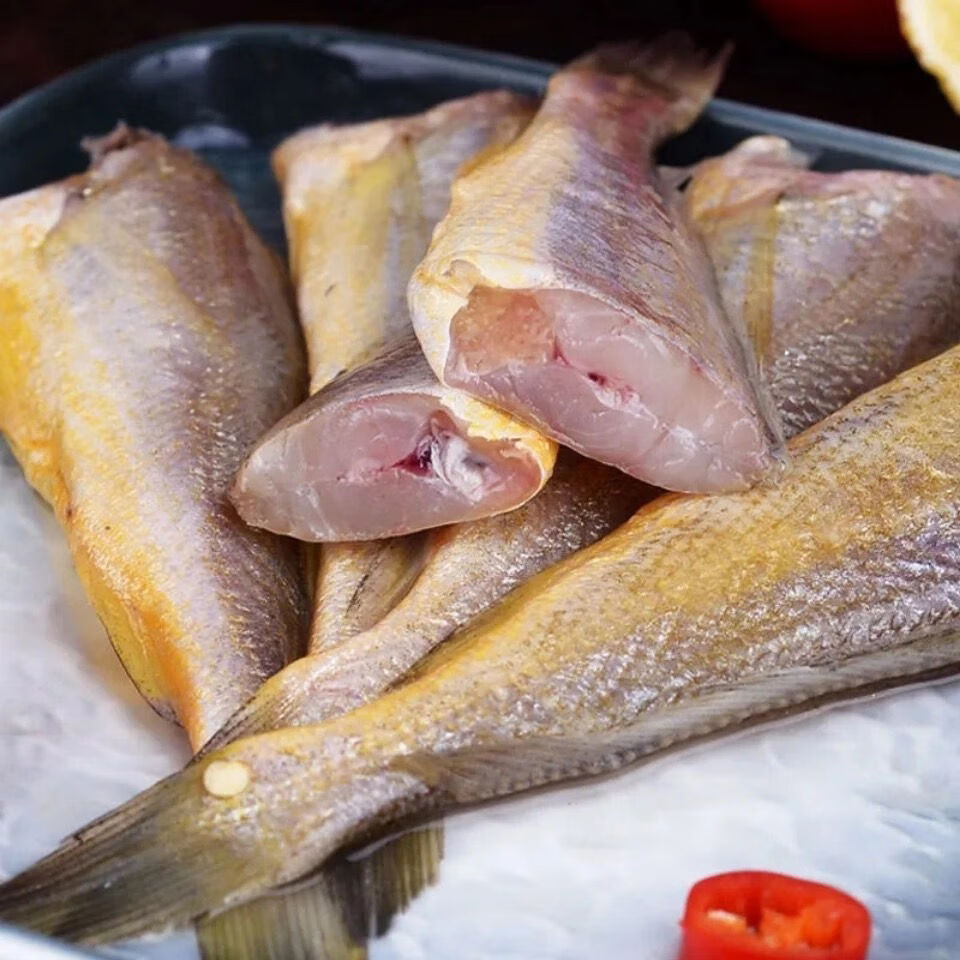 去头黄花鱼海捕小黄花冷冻黄花鱼海鲜水产生鲜精品黄花鱼3斤装