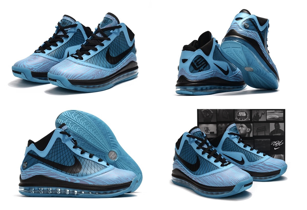 lebron7 qs 詹姆斯7代篮球鞋 实战缓震耐磨气垫休闲男学生运动鞋 骑士