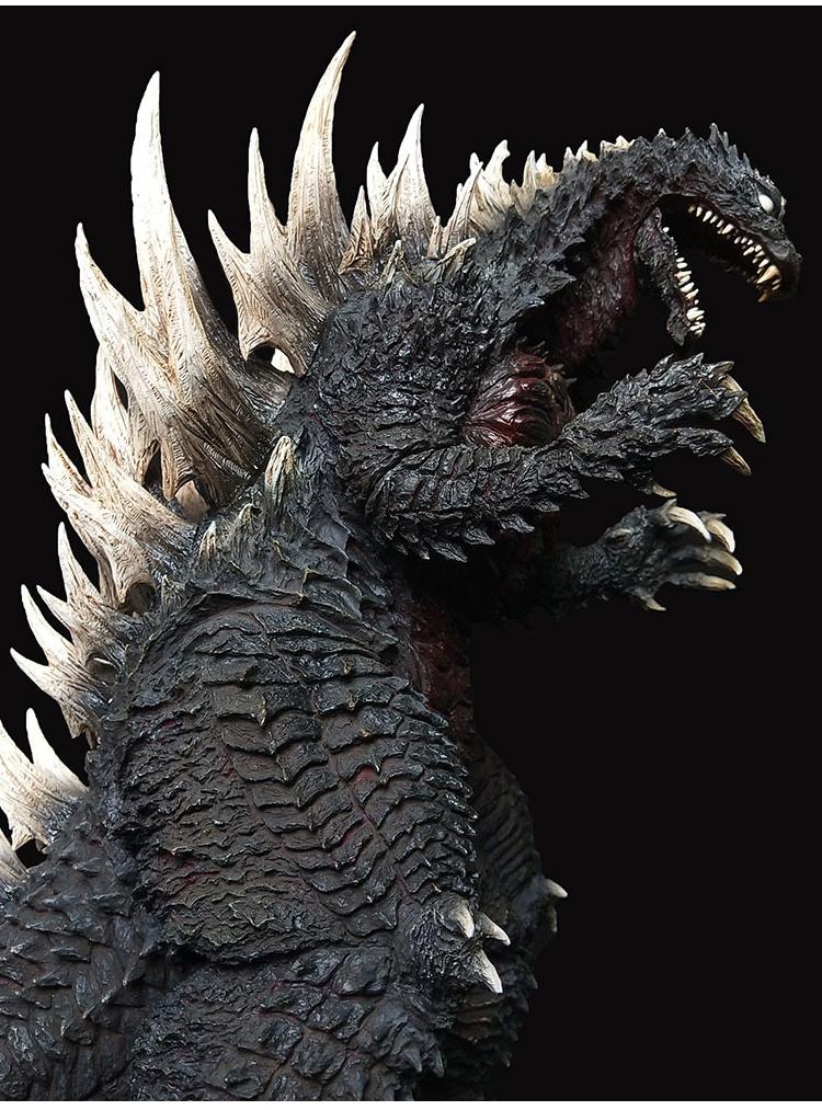 雕像关节可动红莲怪兽玩具新款 网红 抖音 紫背哥斯拉(版)高约31cm