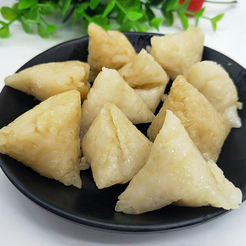 金惟他 迷你小粽子一口粽白米原味无馅糯米粽方便儿童早餐酒店速冻半