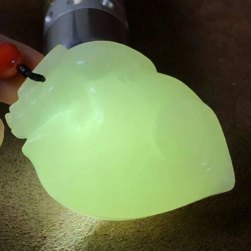 慈心缘和田玉脂白新疆府上兴隆吊坠玉质细腻温润男女玉坠项链挂件玉牌