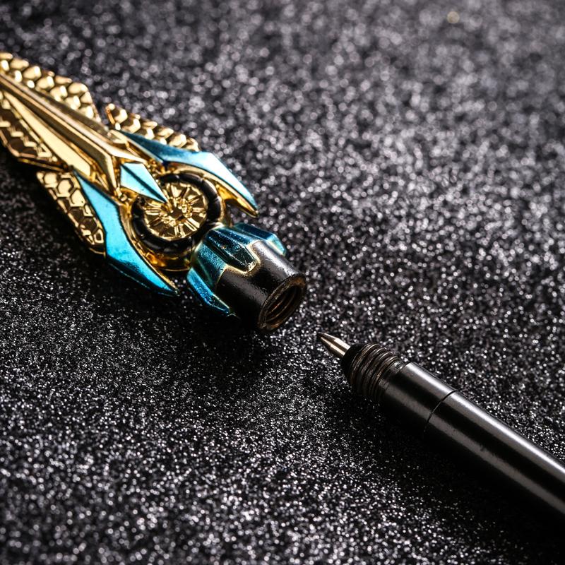 王者荣耀武器笔创意动漫王者笔武器金属赵云英雄荣耀签字黑笔孙悟空