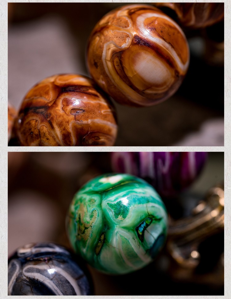 豪珠天然骆驼牙臼齿手串藏式民族风女男款佛珠多宝串珠手链diy款式一