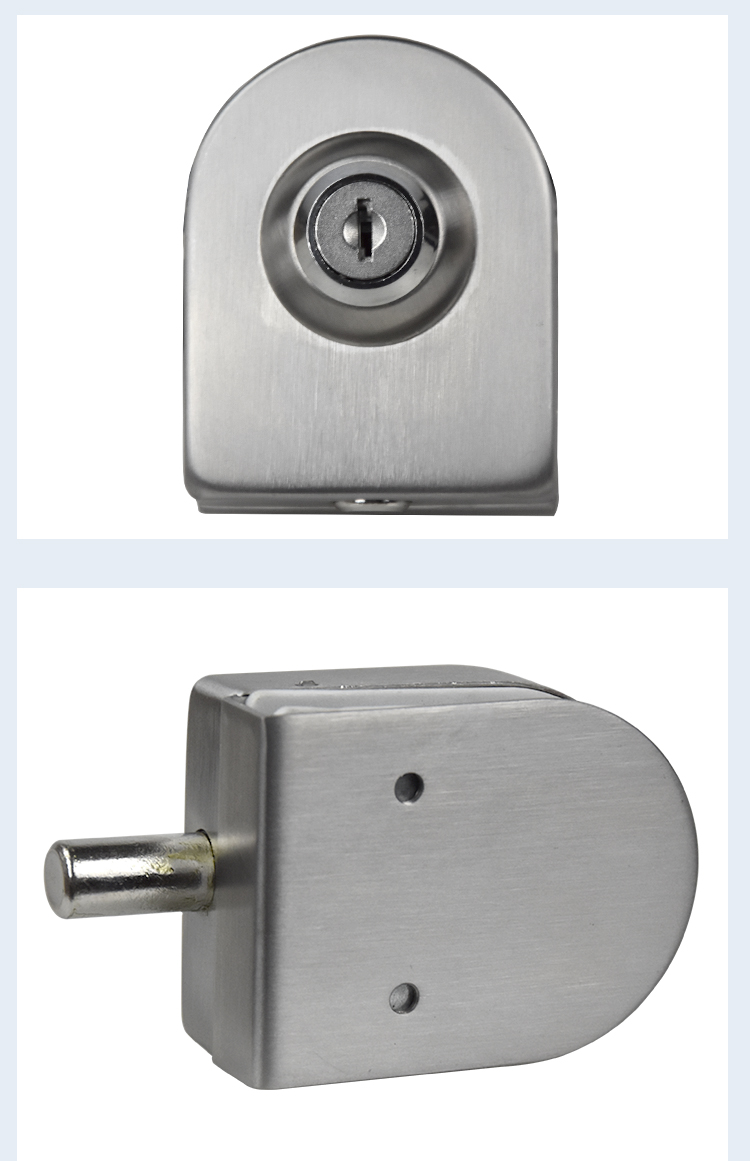 玻璃门地锁地插销免开孔玻璃门锁单门双门插销地插销卫生间浴室锁x13a