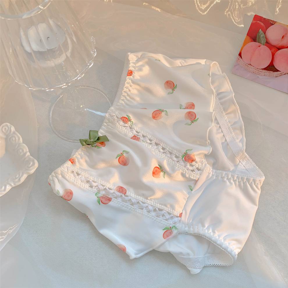 浪莎性感可爱内裤女士日系少女网纱蕾丝女夏季款中腰女生无痕薄透明