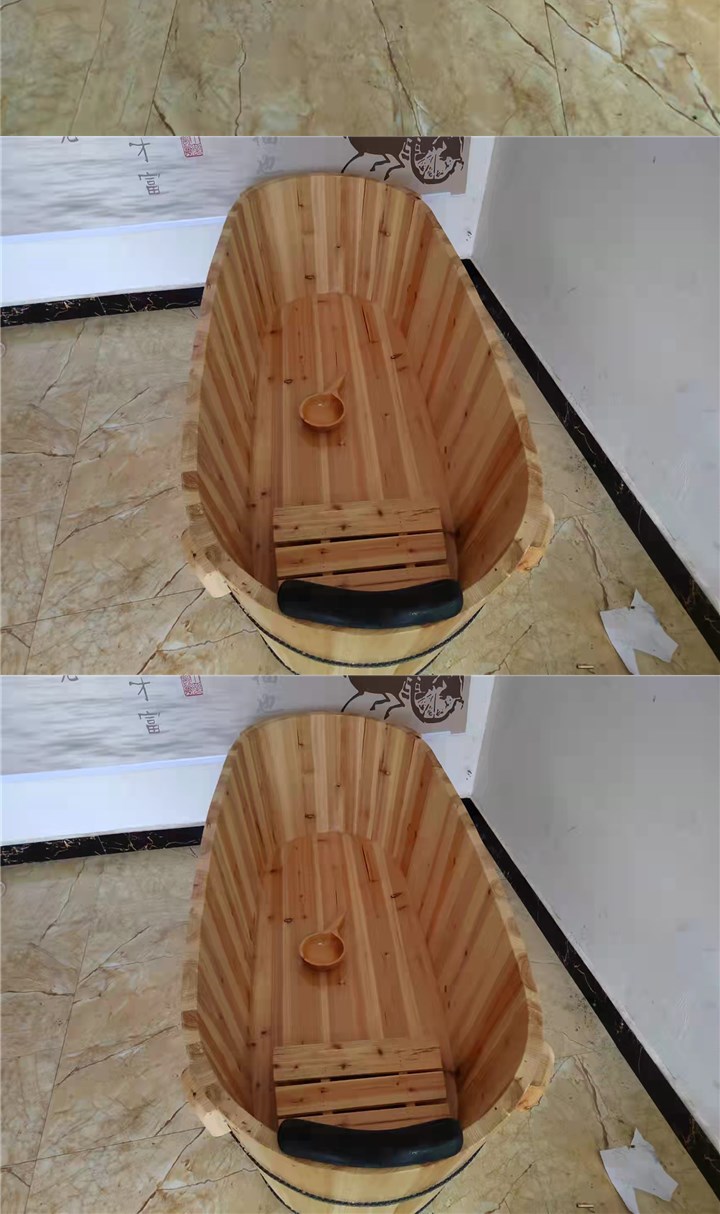 科勒京 泡澡桶木制实木杀猪桶加厚w家用老人公园摆设木桶 【杀猪款】