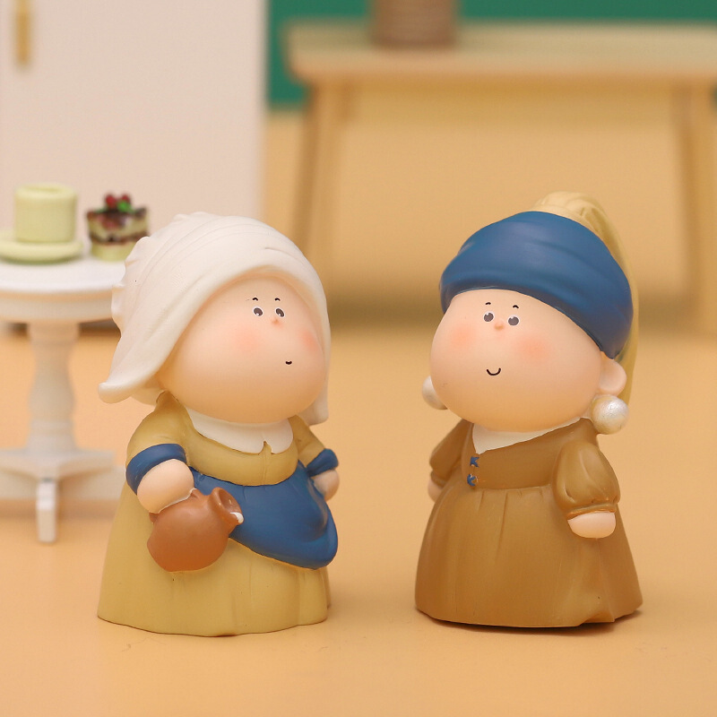 适用于定制月半胖艺术家公仔摆件男生女孩玩偶儿童礼物 【摩丝姑娘