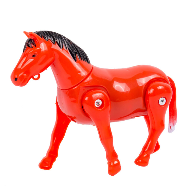 儿童电动小马仿真会走路的发声马车旋转转圈的绕桩马男孩女孩玩具拉车