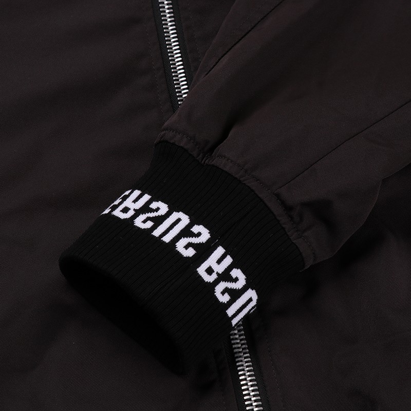 versus范瑟丝男装外套男士经典款黑色锦纶夹克黑色bu50424bt10674b