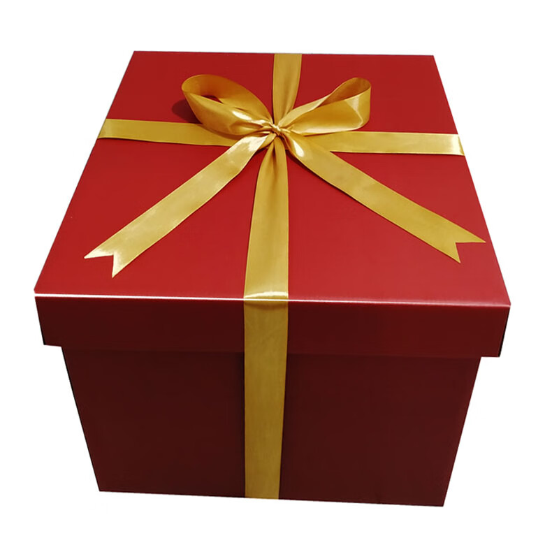 送女友礼物盒子正方形超大号正方形礼盒大号礼品盒零食礼盒黑色礼物