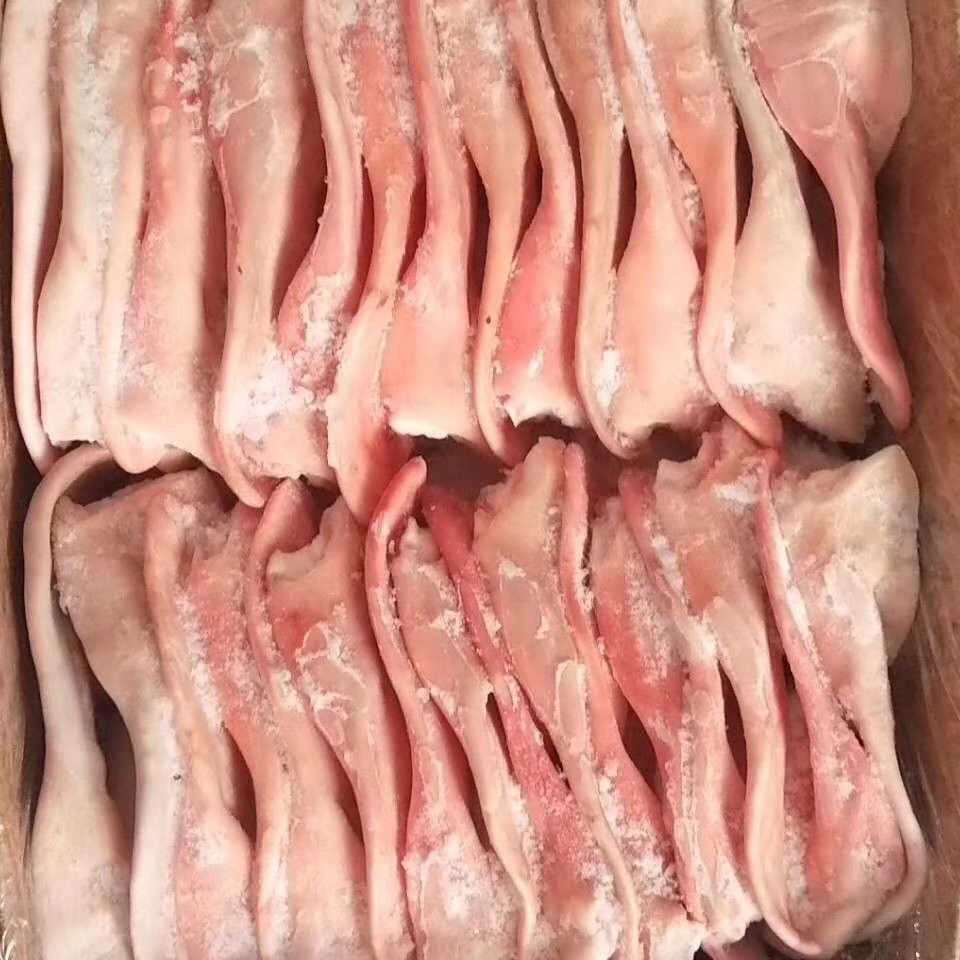 小根耳朵冷冻生猪耳朵毛重20斤一箱22片左右江浙沪皖其他地区