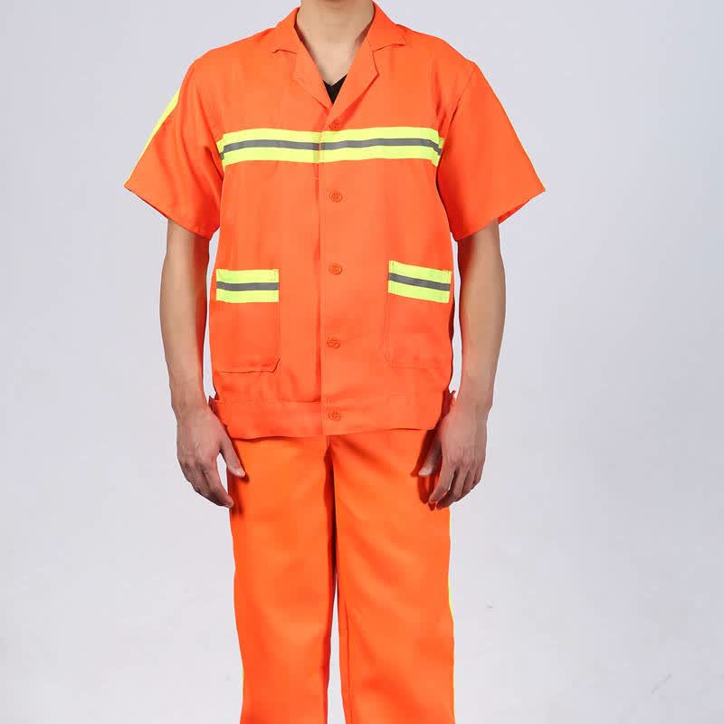 奥义驰 环卫工作服套装反光安全服清洁公路养护工人物业保洁反光衣 薄