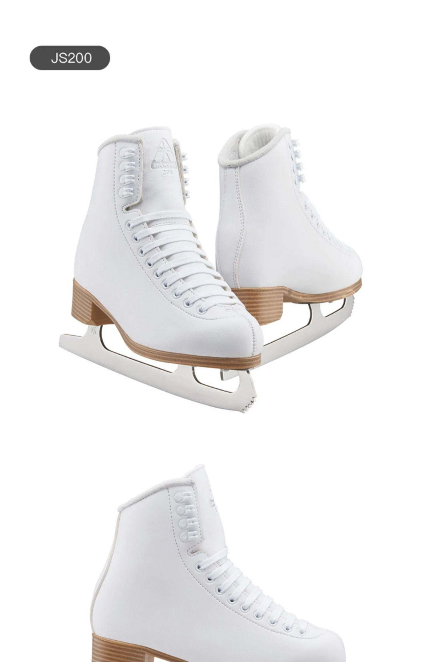 冰刀鞋加拿大jacksonjc200冰刀鞋儿童花样初学者滑冰鞋女童溜冰鞋jc