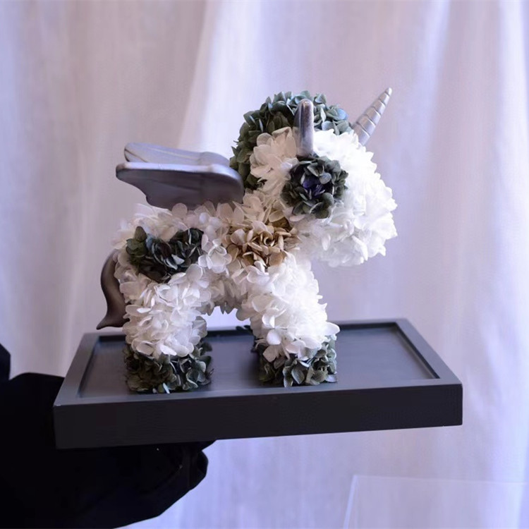 永生花亚克力永生花独角兽玫瑰花亚克力礼盒520情人节送女友生日创意