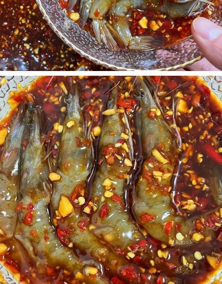 无皮泰式虾 夹馅大虾即食罐头泰式生腌对虾生呛大虾无皮虾醉虾海鲜