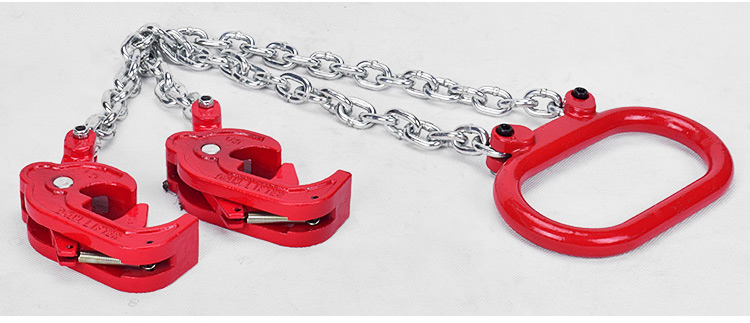 油桶吊钳双链吊具塑料铁桶夹具叉车起重吊具双腿四腿铁桶夹子2爪普通