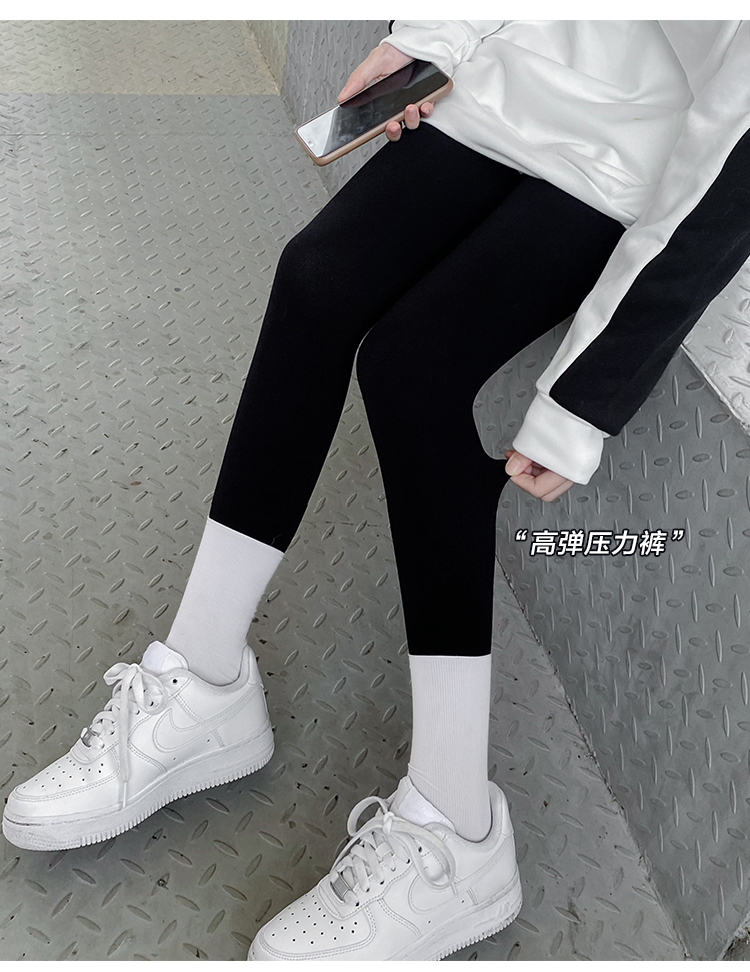 啦啦酱副牌黑色瘦腿袜丝袜春季提臀连裤袜丝袜压力袜现货加绒连裤袜