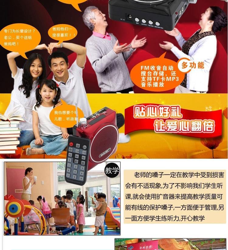 戴乐收音机mp3老人迷你音响插卡户外音箱便携式音乐播放器带遥控 黑色