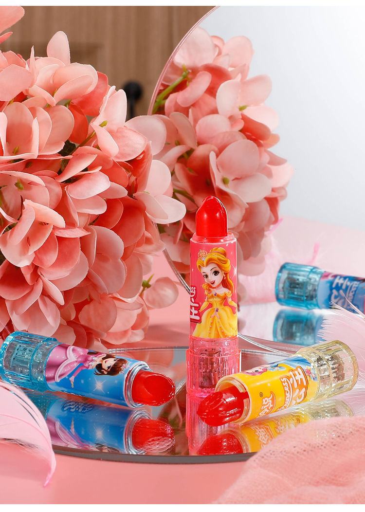 闪光口红糖玩具糖六一儿童节礼物可吃公主水果味儿唇膏糖形状儿童零食