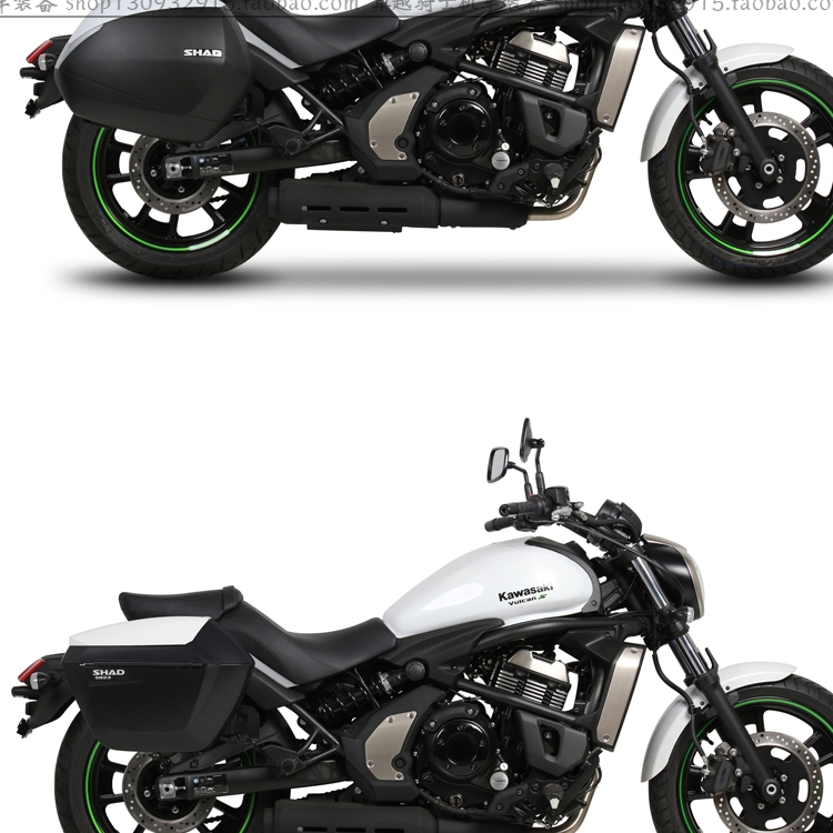 适用2122年款川崎小火神边箱vulcans650进口夏德边架尾箱靠背油箱包