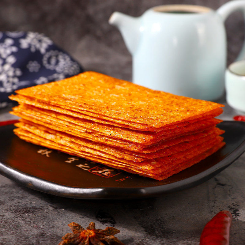 鸡汁馍片辣条香辣片干片大包88g*3袋经典麻辣片零