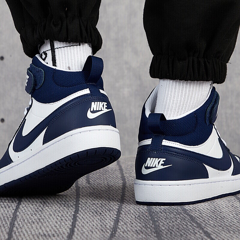 nike耐克女鞋新款courtborough高帮运动鞋休闲鞋时尚板鞋cd7782105cd