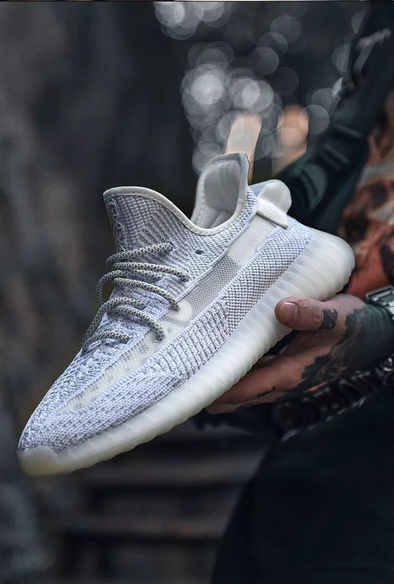 阿迪达斯(adidas)官网椰子鞋男350满天星yezi yeezy纯白冰淇淋男女