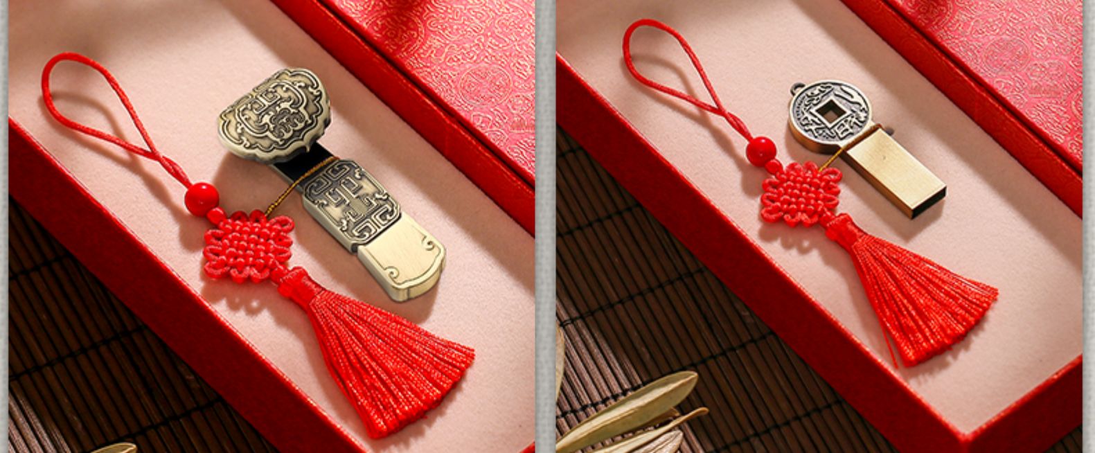 【刻字】u盘32中国风如意古风优盘刻字loo定制复古个性创意正版订礼盒