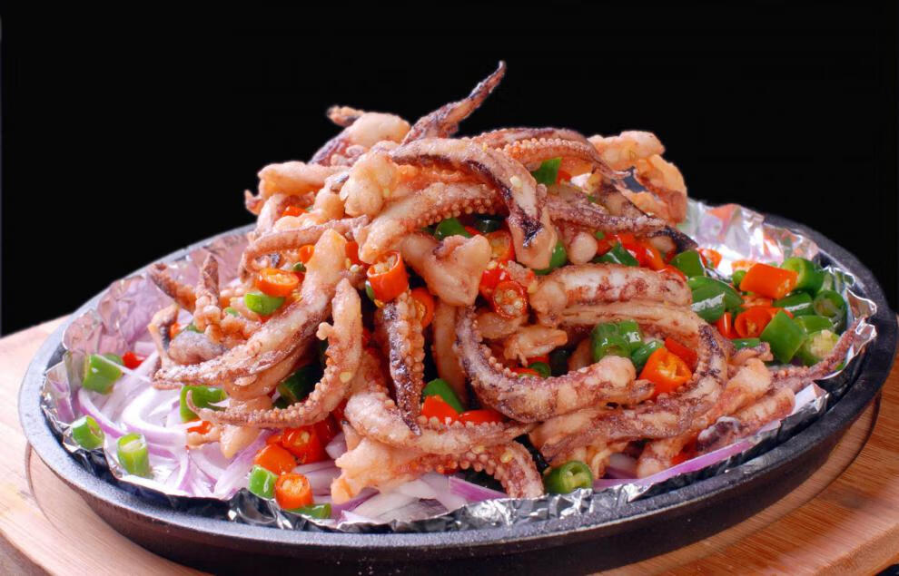 摄图网_500885013_青椒爆炒鱿鱼须(非企业商用)