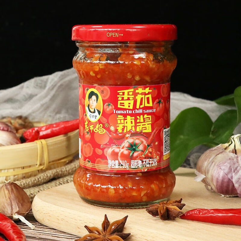 老干妈番茄辣酱210g炒菜捞面拌饭调味酱厨房调料实惠炒菜老干妈番茄