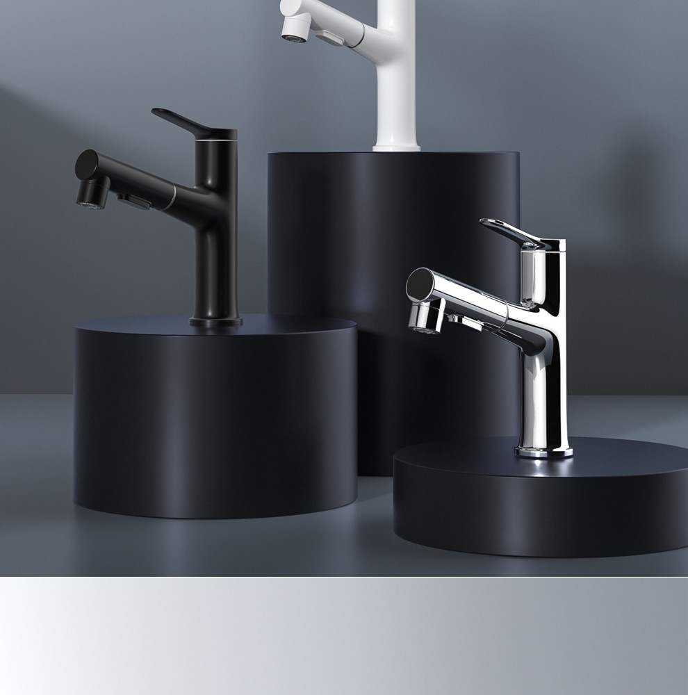 摩恩顿抽拉式水龙头台盆面盆冷热浴室洗手盆洗脸盆多功能水龙头卫生间