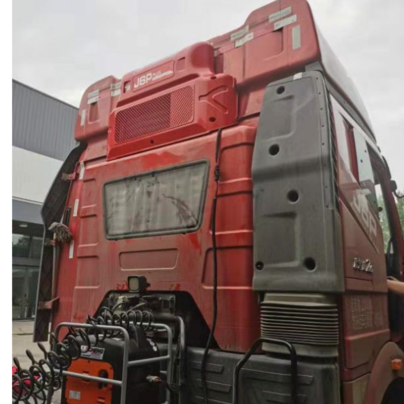 众诚j6p驻车一体机解放货车专用驻车空调24伏重卡豪沃t7制冷改装红色