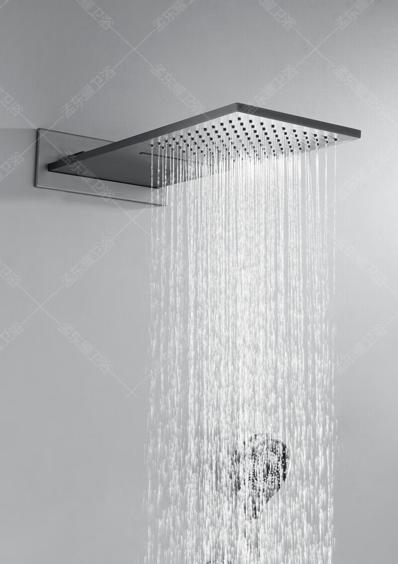 科勒(kohler)暗装预埋恒温数显淋浴嵌入墙式瀑布枪灰卫生间暗藏式热熔