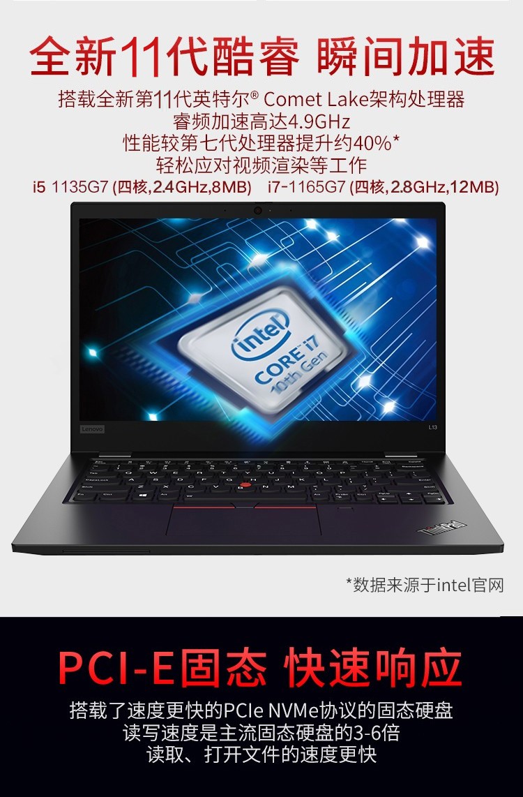 联想thinkpad l13 i5/i7处理器 13.