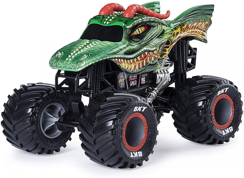 建元新款风火轮大脚车代购monsterjam风火轮124怪物大脚车惯性推车