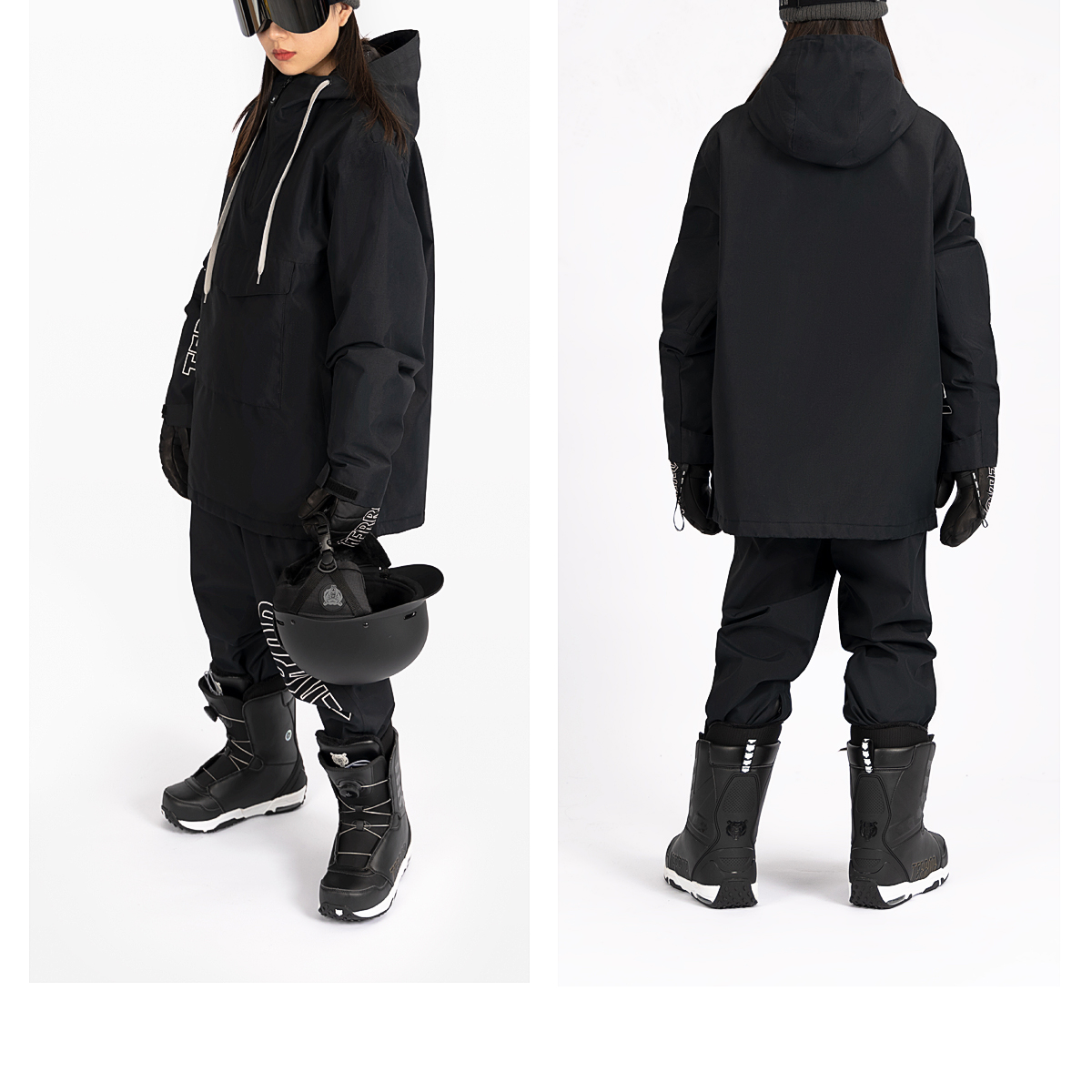 terror专业滑雪服套装分体女冬季上衣防风防水裤子单板情侣高端男绿色