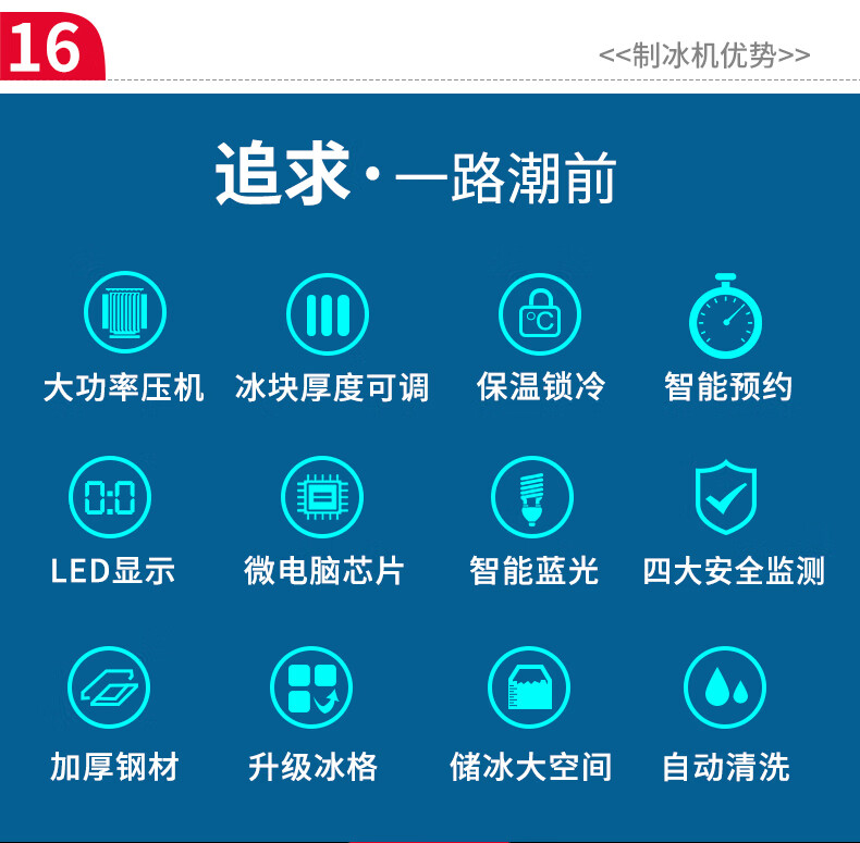 维仕美(vvmax)商用制冰机大型奶茶店ktv酒吧火锅全自动冰块机68kg