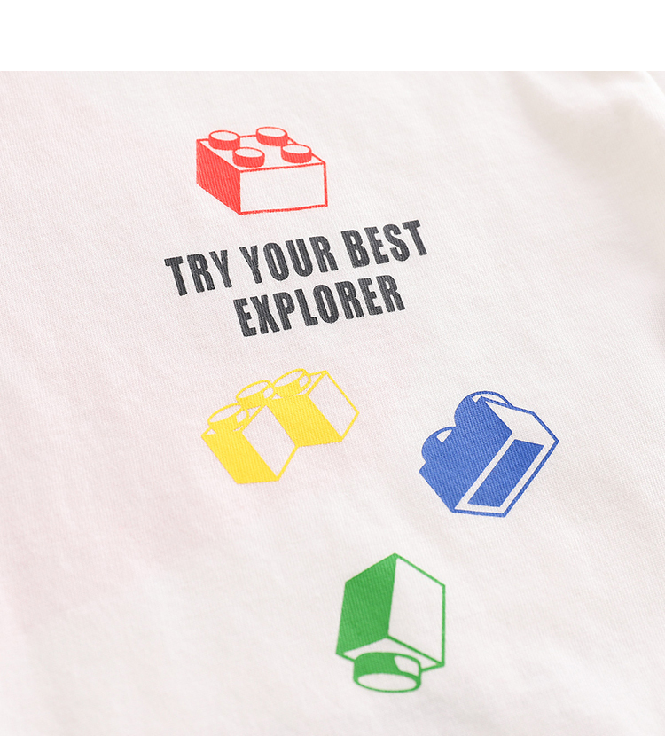 珍妮童装2022年新款儿童夏装男童短袖套装婴儿衣服 儿童套装220581 本