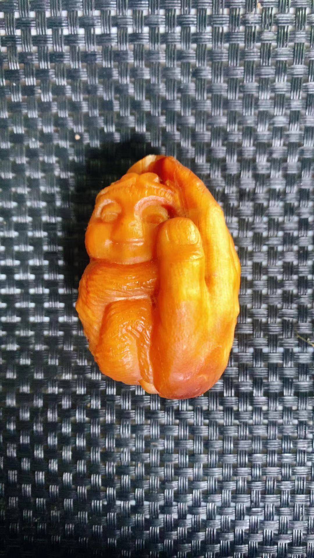 珠缘景翠长白山琥珀木松明子老料手把件金蟾貔貅白菜福袋钱袋龙柱新品